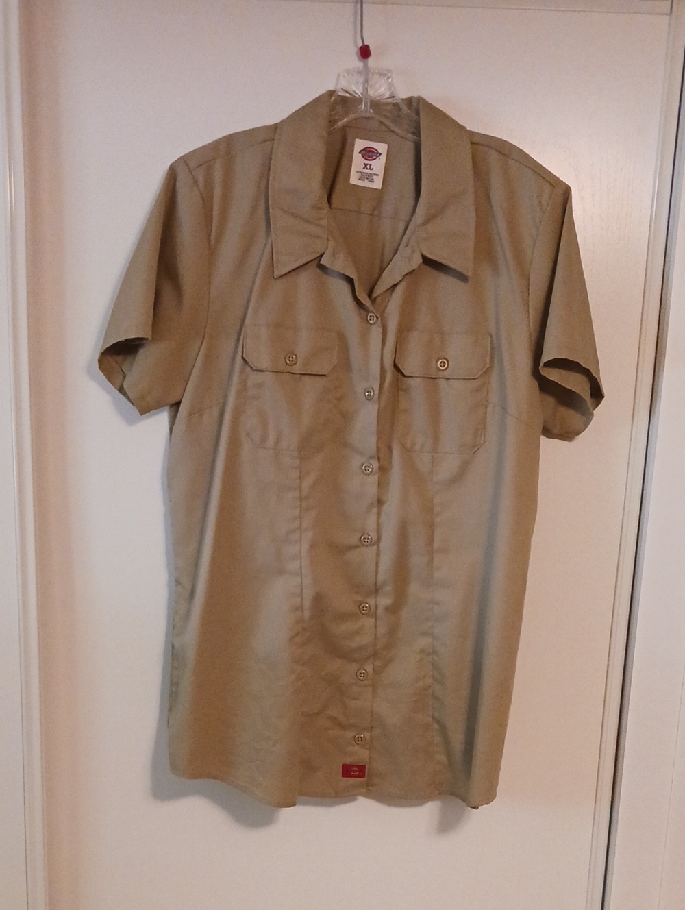 Dickies Men’s Short-Sleeve Button-Up Shirt - Khaki